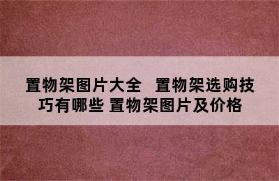 置物架图片大全   置物架选购技巧有哪些 置物架图片及价格